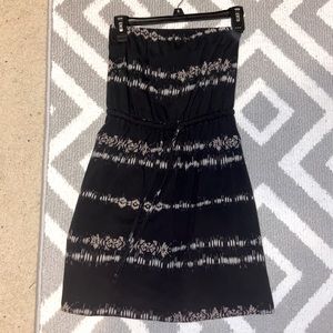Strapless mini dress